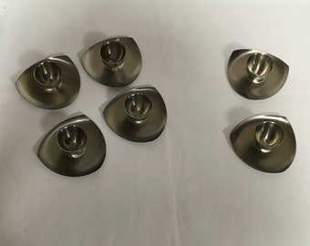 Vintage Stainless Steel Egg Cups Space Age Rockabilly MCM  Mid Century Modern  Set Of 4 Or 2  Made in Hong Kong You Pick