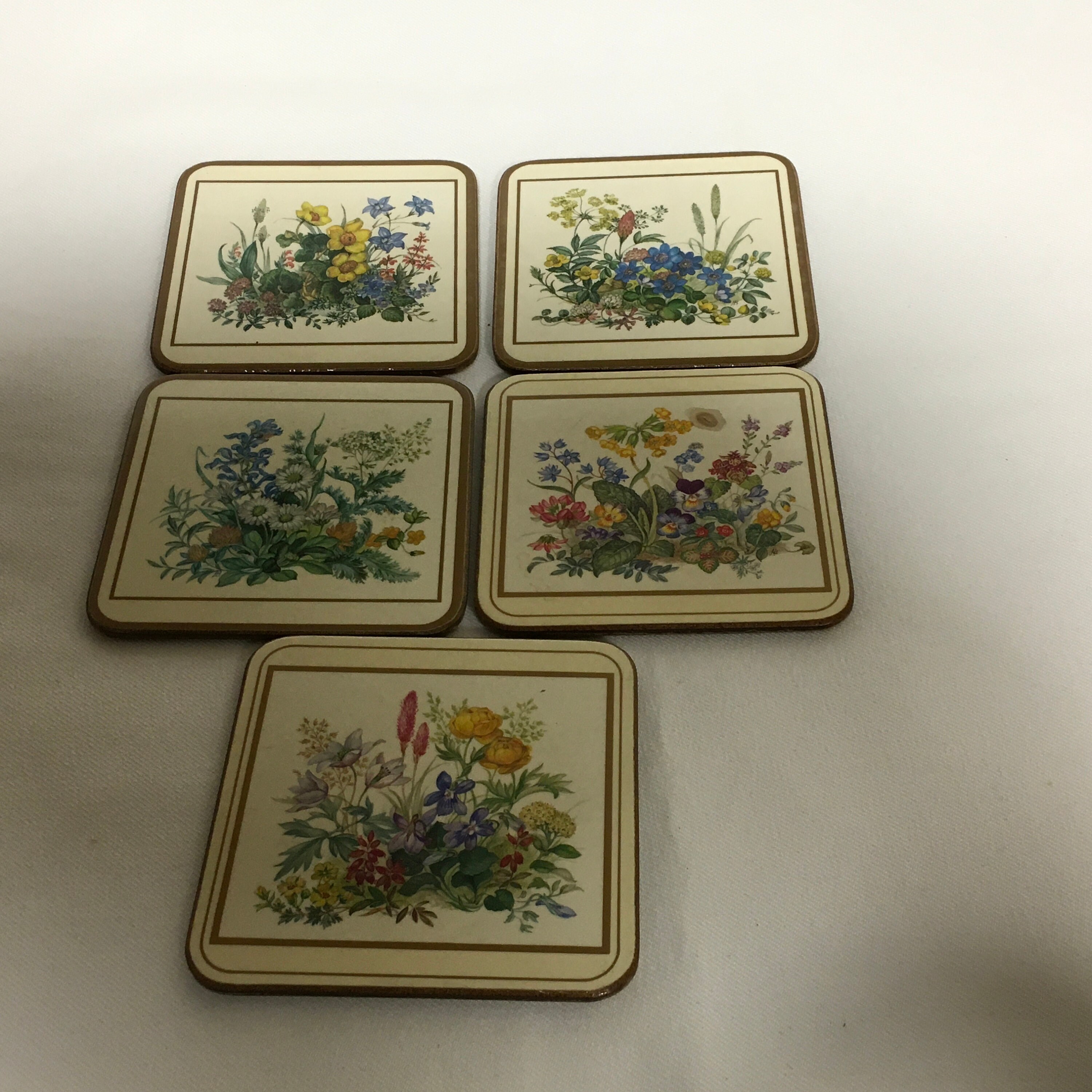 Set of 4 Floral Meadow Drinks Coasters 