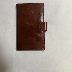 ブラウン バクストン 二つ折りパスポート 旅行書類 クレジットカード 二つ折りスーツウォレットホルダー カナダ製 ヴィンテージ