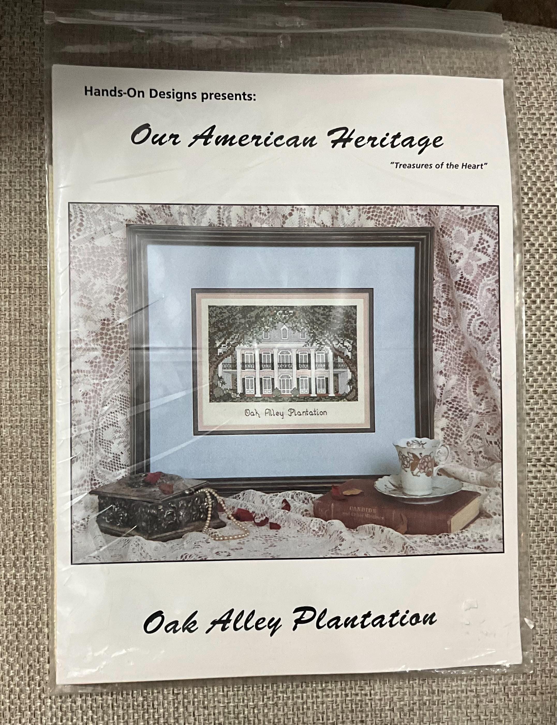 Hands-On Designs Cross Stitch Kit Our American Heritage Treasures Of The Heart Oak Alley Plantation