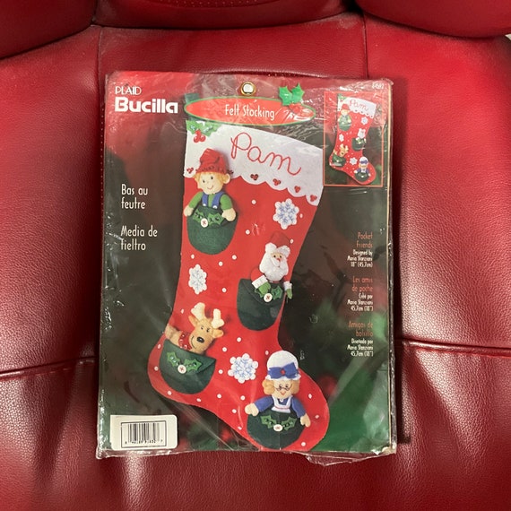 Kit De Couture Noël Pour Enfant - Fabrique Ta Chaussette Du Père Noël, Activité Manuelle DIY à Partir De 6 Ans