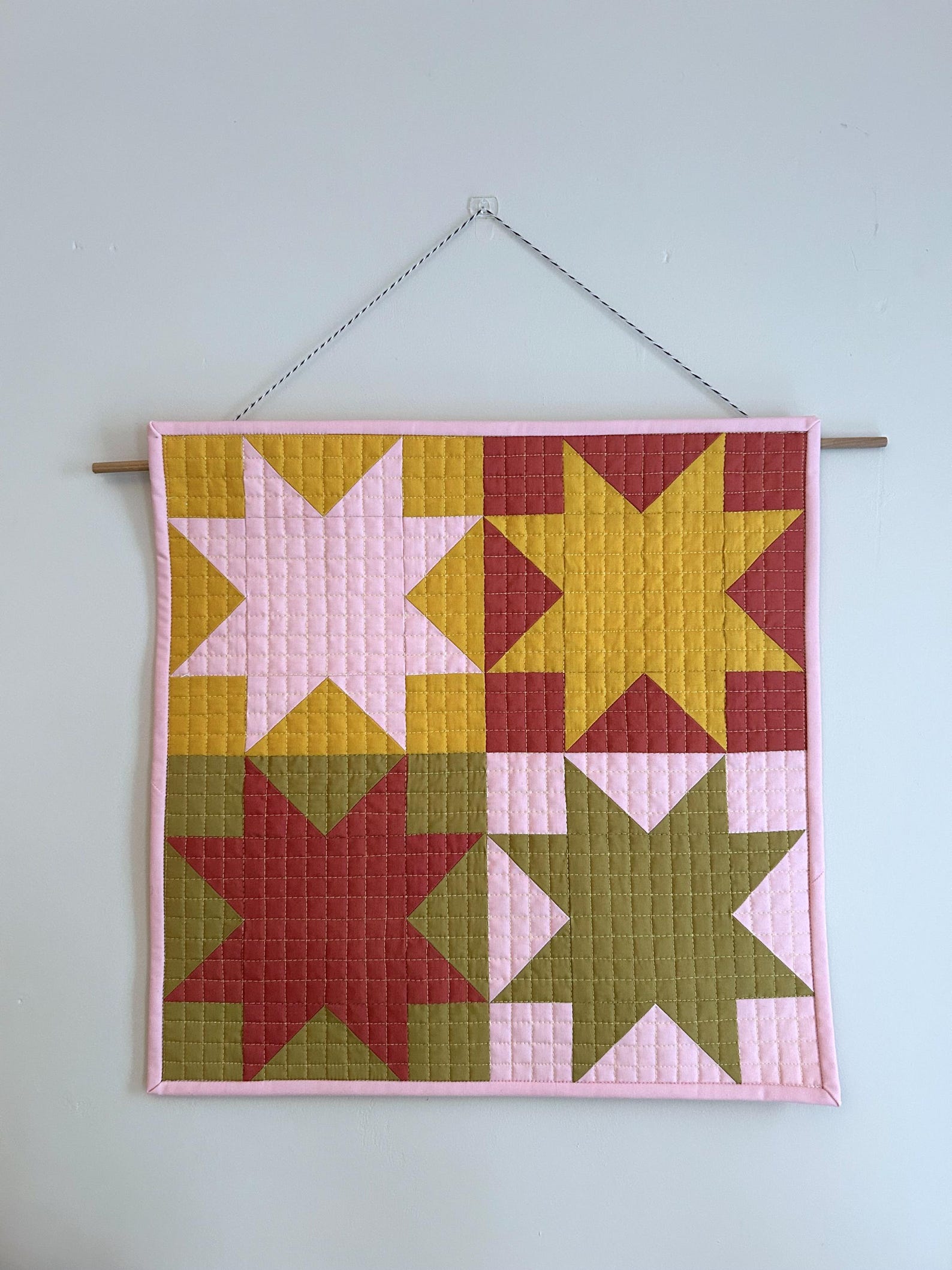 Sawtooth Star Mini Quilt Pattern: Quilted Wall Hanging PDF - Etsy