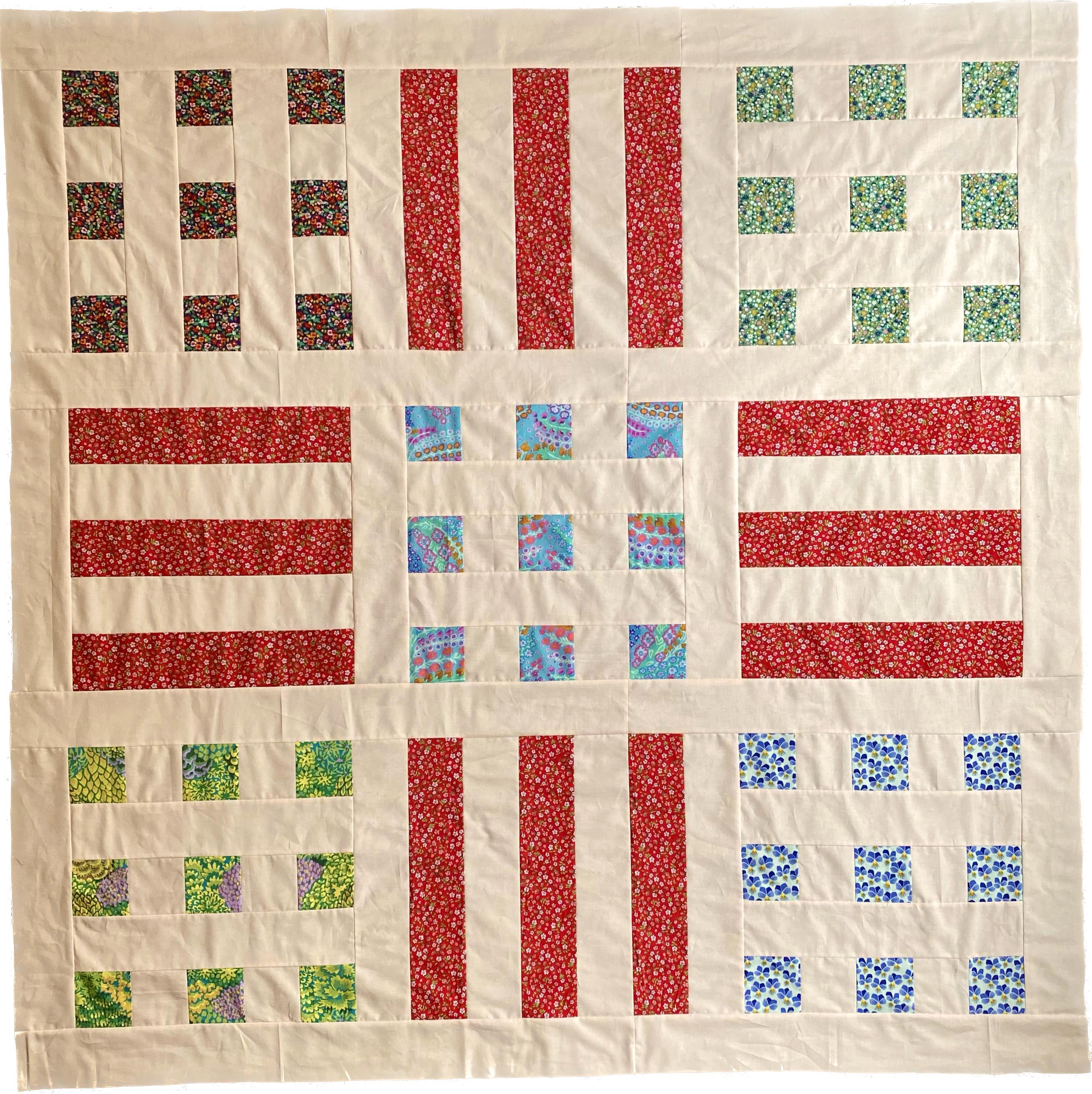 Dots & Stripes Quilt Pattern: Beginner Throw Size (PDF Pattern) - Etsy