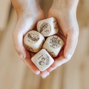 Nature Scavenger Hunt Dice Game / Kids Forest Scavenger Hunt / Outdoor Game For Kids / Homeschool Preschool Kindergarten Montessori Reggio