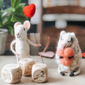 Animal Actions Wood Dice Game / Children's Animal Movement Activity / Kids Charades Game / Toddler Preschool Kindergarten Montessori Waldorf image 3