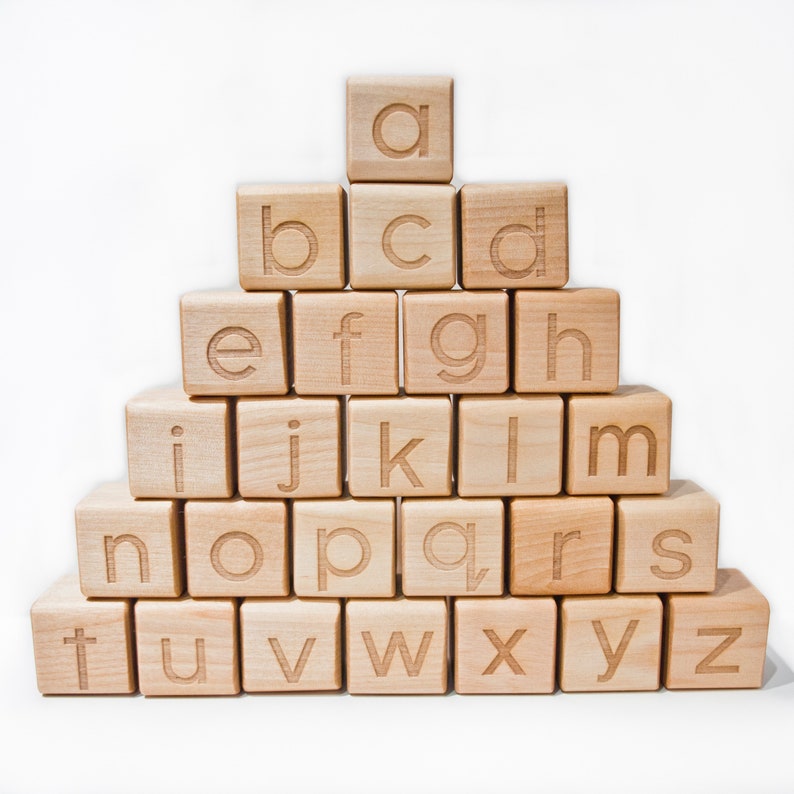 baby wooden blocks alphabet