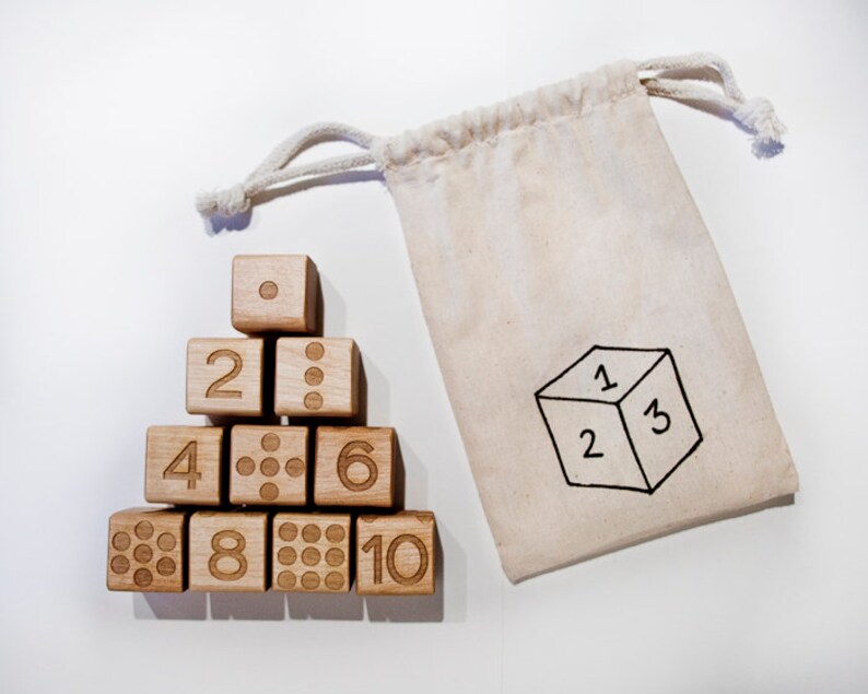 Wood Number Blocks / Wood Baby Blocks / Wood Blocks / Baby Etsy