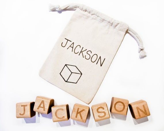 personalized baby blocks