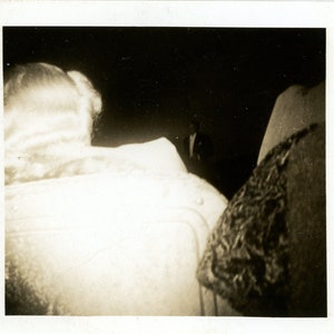 Vintage Snapshot Photo Abstract Back Of Head Photo Off Center