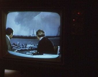 Vintage 35mm Slide Kodachrome Abstract TV Screen US Space Launch 1971 3 Images