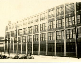 Antique Detroit Packard Plant Photo Street Scene 1921