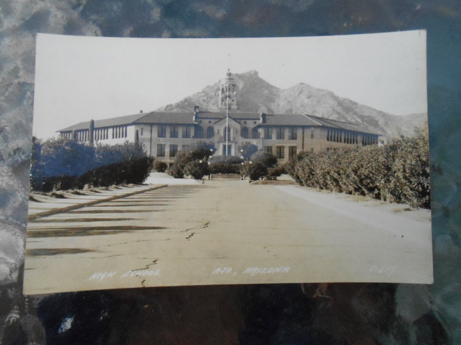 RPPC Postcard High School Ajo Arizona Etsy