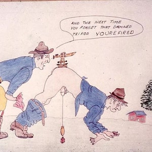 Vintage Kenart 35mm Slide Cartoon Inappropriate
