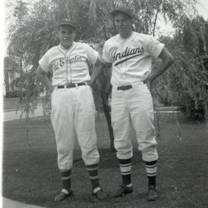 Vintage Photo Negative 1940&#39;s Baseball Players St Charles Indians Ohio