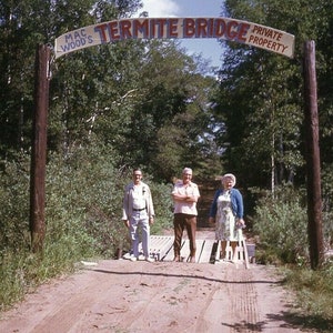Vintage 35mm Kodachrome Slide Mac Woods Sand Dunes Termite Bridge 1974