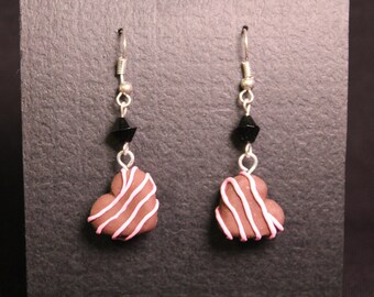 Chocolate Truffle Earrings Hand Made Cute