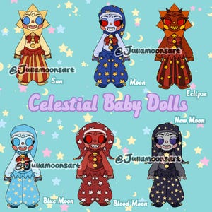 Celestial Baby Dolls Stickers