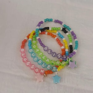 Powerpuff Girls Bracelets | Blossom | Bubbles | Buttercup | Bliss