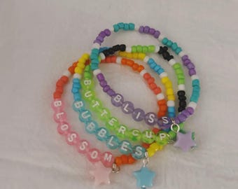 Powerpuff Girls Bracelets | Blossom | Bubbles | Buttercup | Bliss