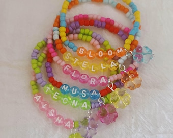 Winx Club Bracelets | Bloom | Stella | Flora | Musa | Tecna |Aisha