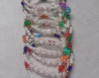 Pulseras de Sailor Moon / Luna / Mercurio / Venus / Marte / Plutón / Júpiter