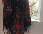Ussr era shawl scarf russian never used all wool