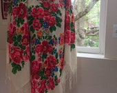 Ukrainian or russian ussr era shawl platok wool never used condition