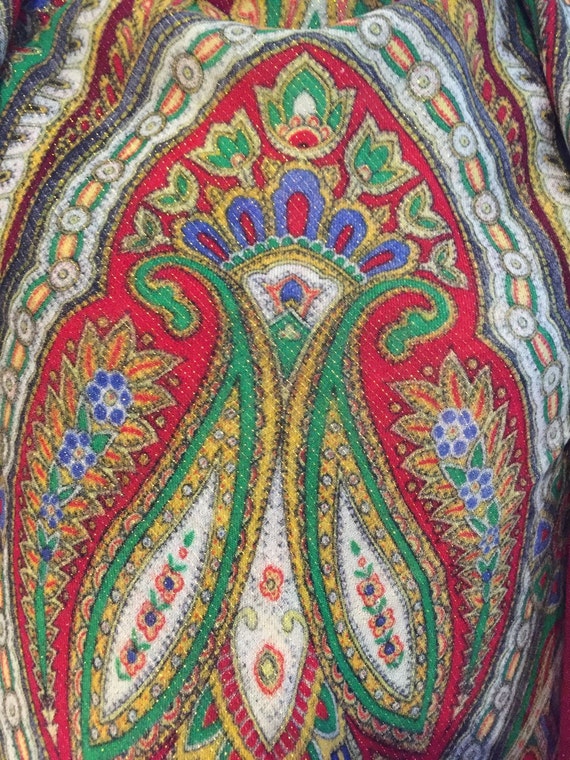 Ukrainian vintage shawl with turkish design - image 2