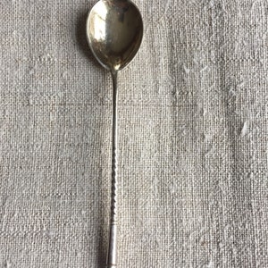 Vintage english silver coffee spoon
