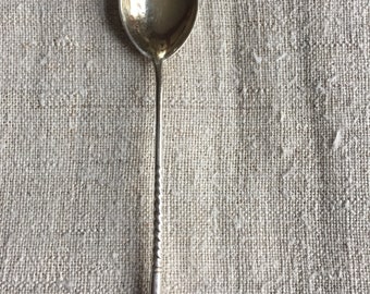 Vintage english silver coffee spoon