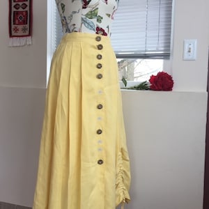 Linen maxi skirt by C&A size 18 uk