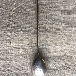 Vintage english silver tea spoon