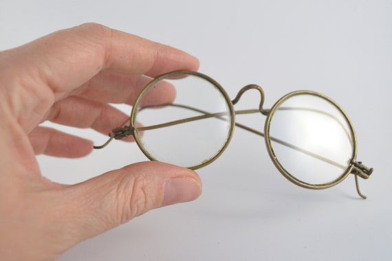 Antique Spectacles, Windsor Style Round Eyeglasse… - image 4