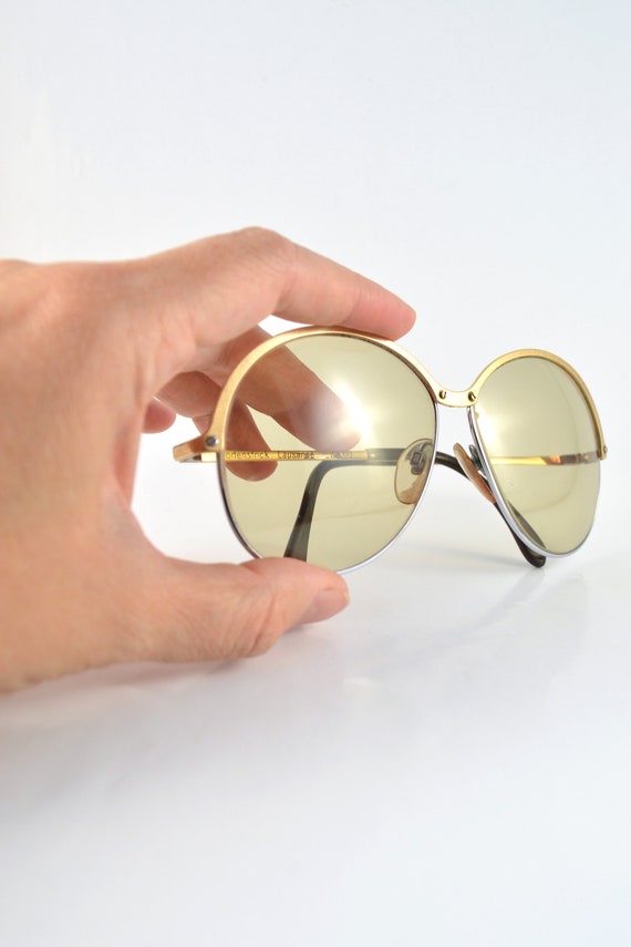 Vintage Aviator Glasses, Gold Frame Glasses, 70's… - image 3