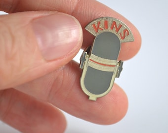 Vintage Kins Microfoon Emaille Pin