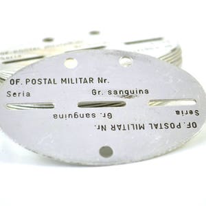 U.S. DOG TAGS PAIR SET PERSONALISED MILITARY ARMY STAINLESS STEEL