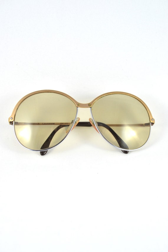 Vintage Aviator Glasses, Gold Frame Glasses, 70's… - image 1