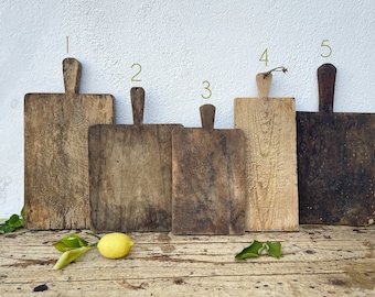 Primitive Chopping Boards, Vintage Food Photo Prop, Flat Lay Props