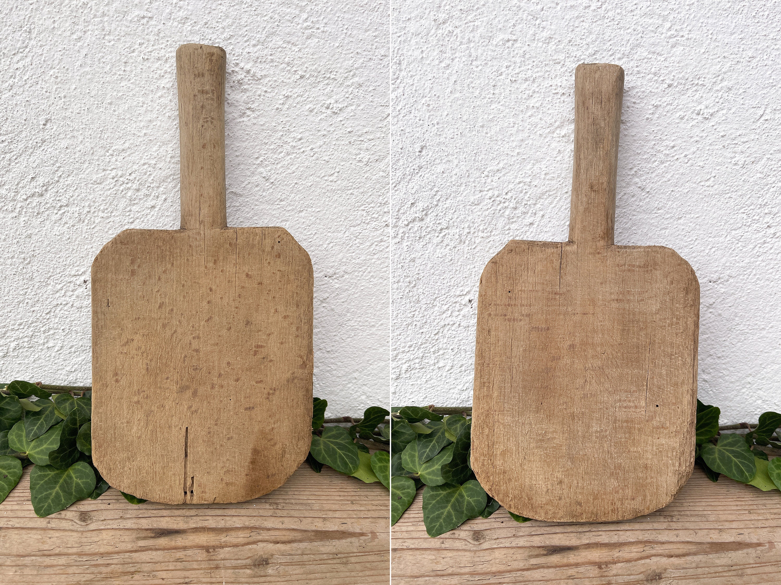 ヴィンテージの木製カッティングボード、原始的な食品写真用小道具