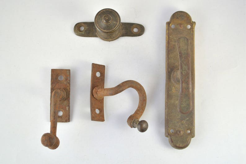 Vintage Window Handles Brass Pulls Solid Brass Window Lever Etsy Canada