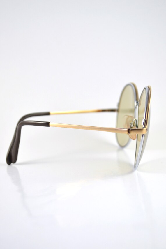 Vintage Aviator Glasses, Gold Frame Glasses, 70's… - image 7