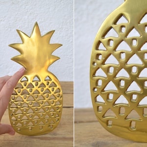 Antique Solid Metal Pineapple Kitchen Decor
