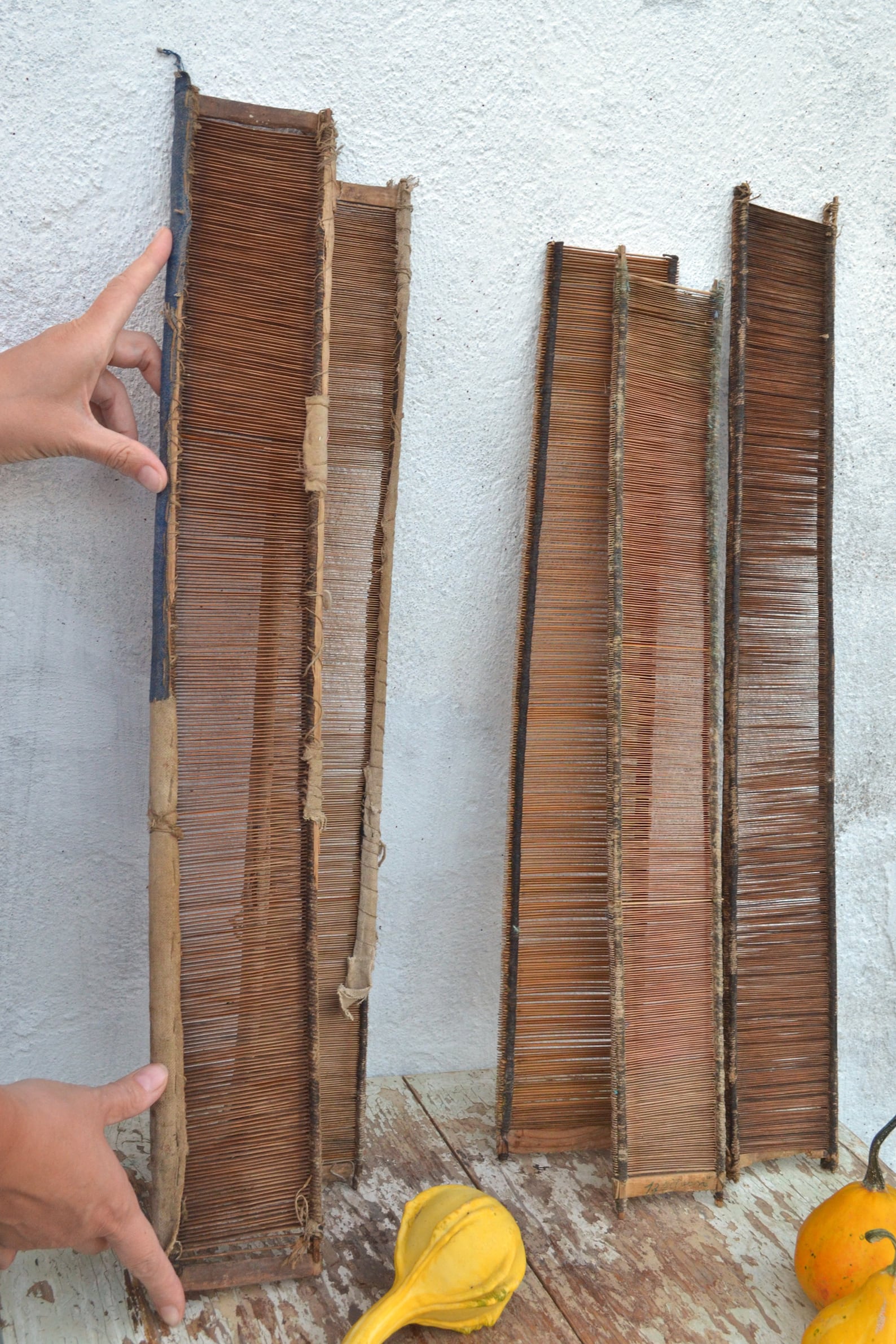 Antique Romanian Primitive Weaving Loom Reed Primitive Decor Etsy