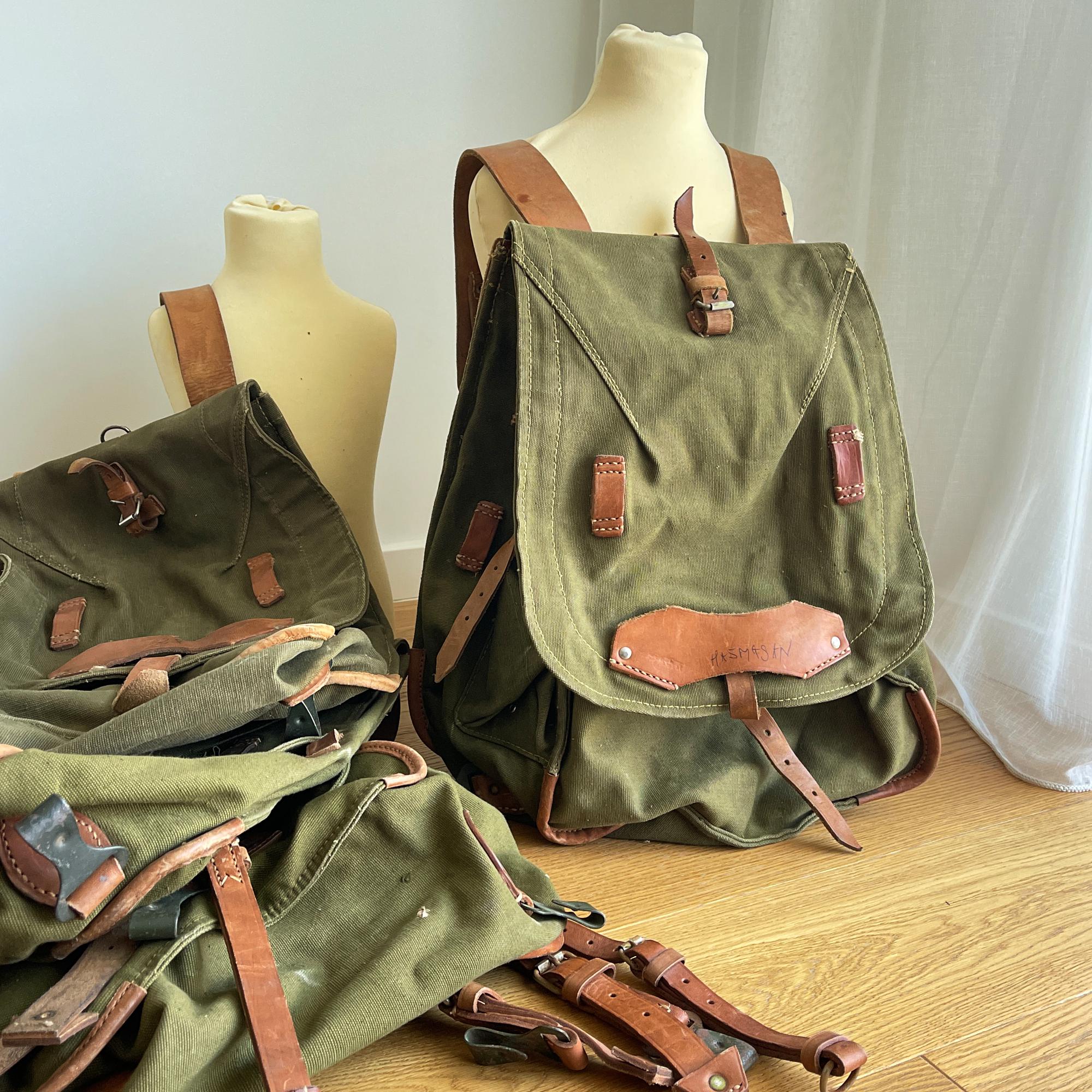 Vintage 1970s ATLUS Spanish Army Rucksack Hiking Pack VTG Old Spanish Backpack Pack BOEL Special Forces Foreign  main image 3