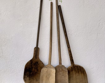 Old Primitive Bread Paddles, Wooden Pizza Shovels