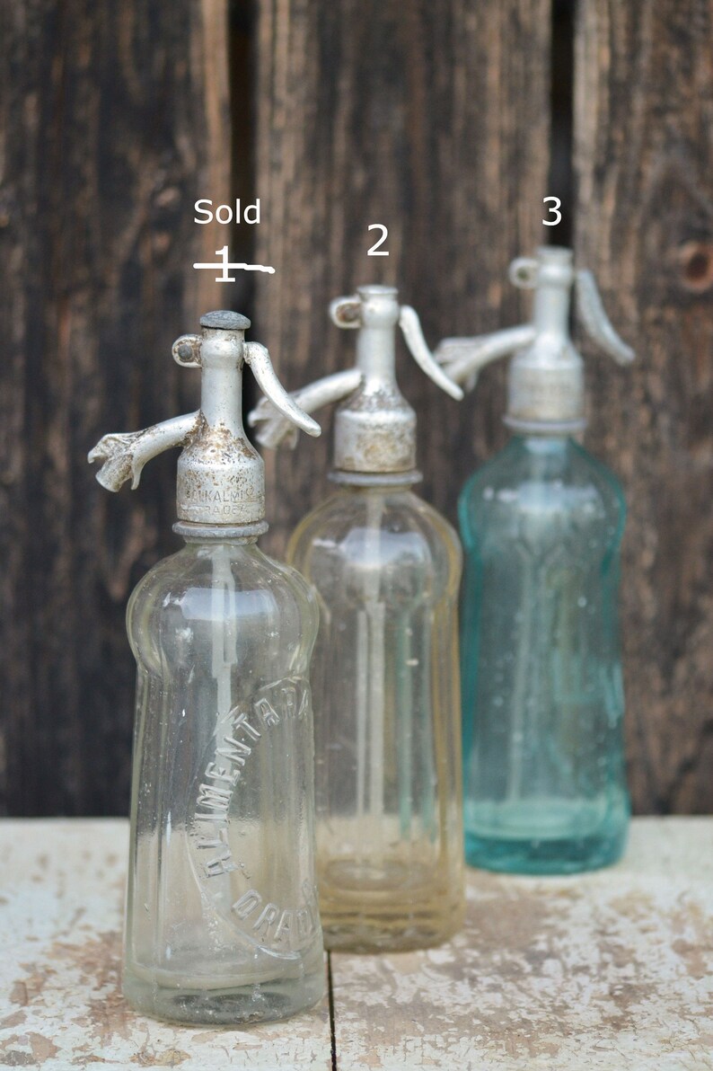 Antique Seltzer Bottle Rare Soda Seltzer Bottle Romanian Etsy