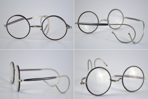 Antique Spectacles, Windsor Style Round Eyeglasse… - image 8