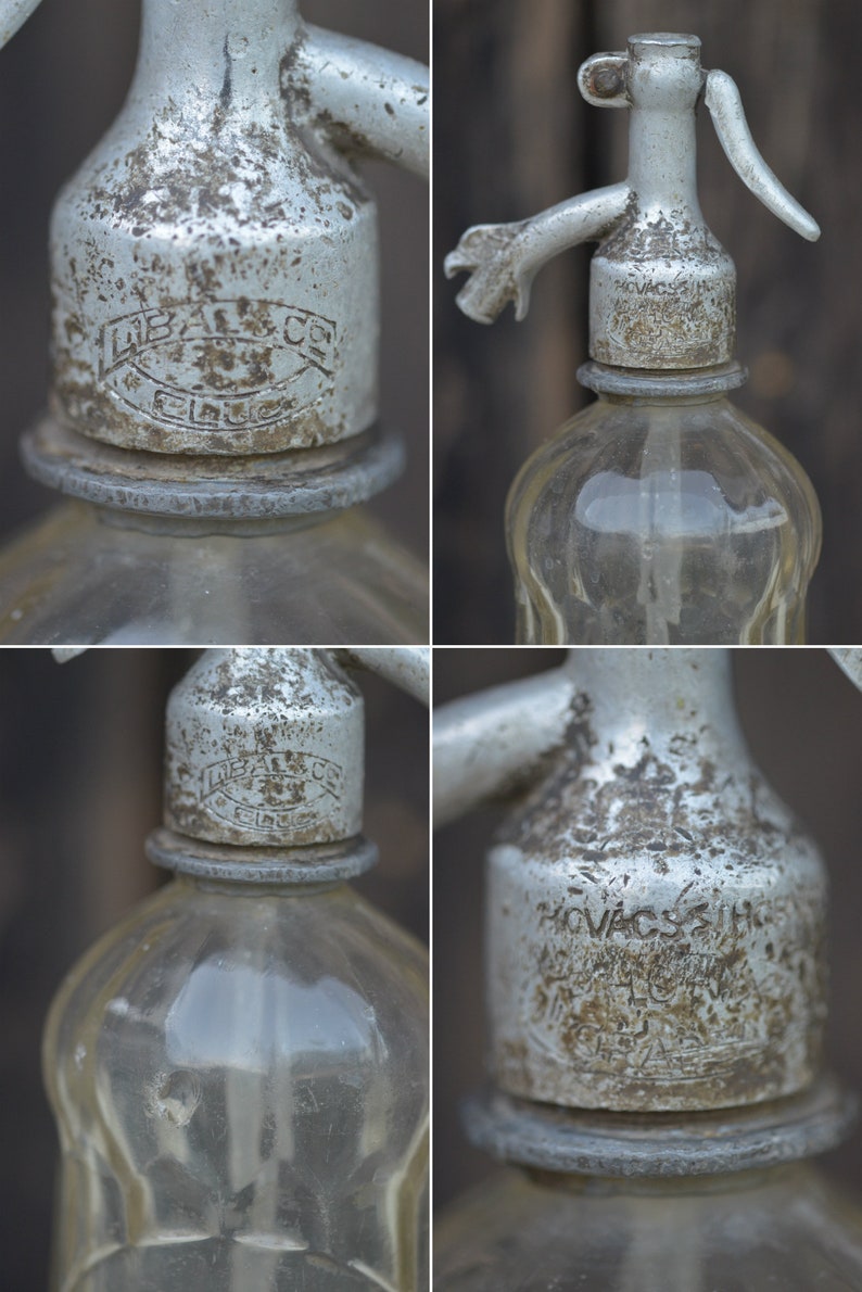 Antique Seltzer Bottle Rare Soda Seltzer Bottle Romanian Etsy