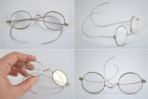 Antique Spectacles, Windsor Style Round Eyeglasse… - image 7