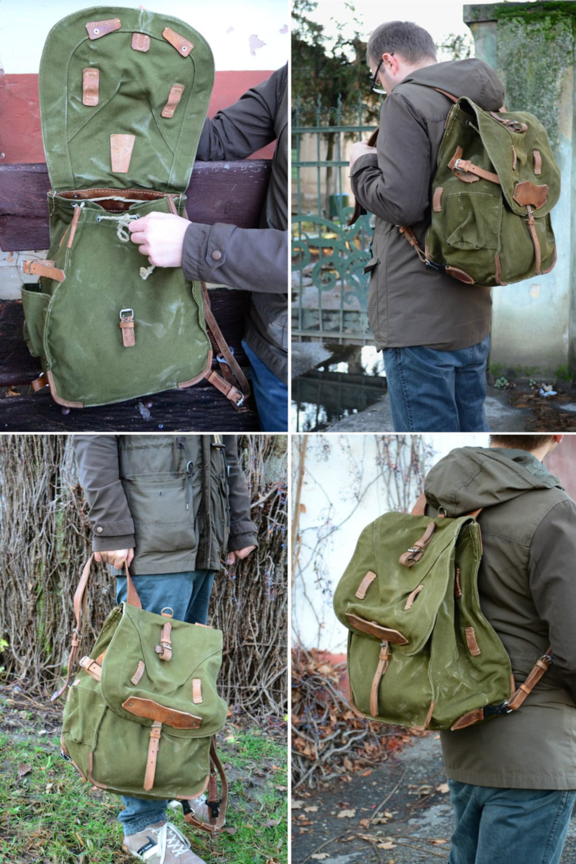 Wholesale 5 Pieces Army Surplus Backpack Vintage Military Etsy